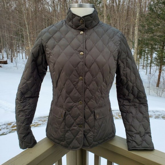 Eddie Bauer Seattle premium goose down jacket Girls XL Womens S Small Coat Green - Picture 11 of 11